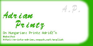adrian printz business card